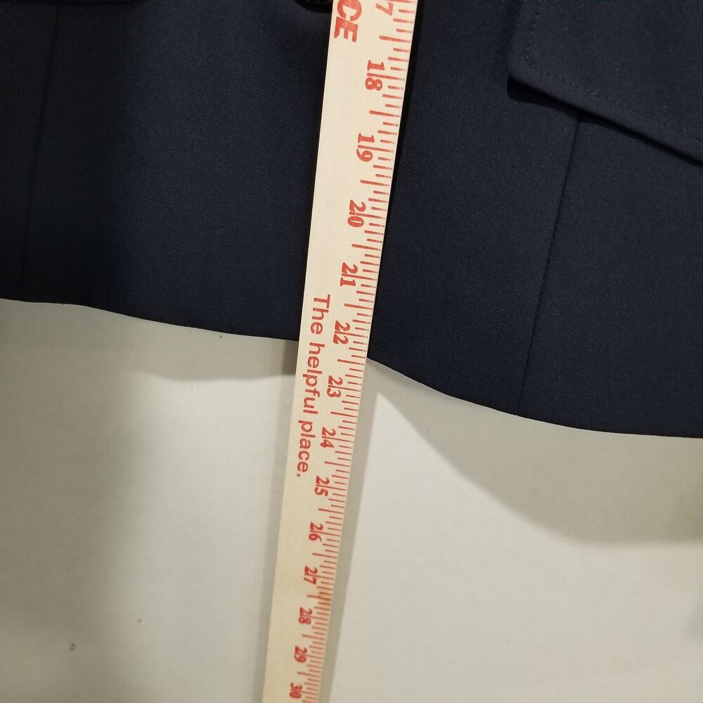 Lafayette 148 New York Blazer Womens 6 Blue Wool Stretch Lined Jacket Office - Picture 7 of 8